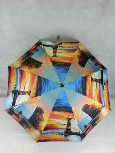 Stock Regenschirm "Leuchtturm" Real Star